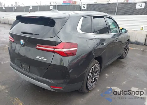 2025 BMW X3 30 xDrive from USA, damaged, VIN 5UX53GP0XS9Z62170